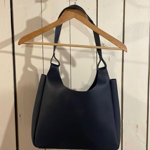 Neiman Marcus navy leather purse